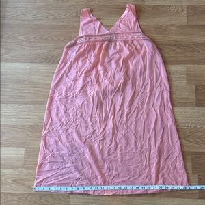 60’s VINTAGE Henson Kickernick Sleeveless Short Orange Nightgown Medium